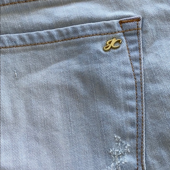 Juicy Couture Light Denim Shorts Size 25 Worn Once - Picture 4 of 5